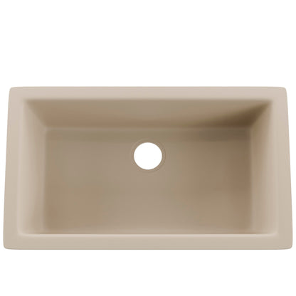 Single Bowl Undermount Granite Composite Sink in Sand - NKGC-SBUND-SA