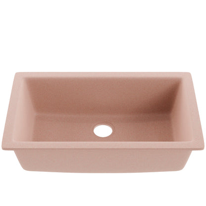 Single Bowl Undermount Granite Composite Sink in Wheat - NKGC-SBUND-WHE