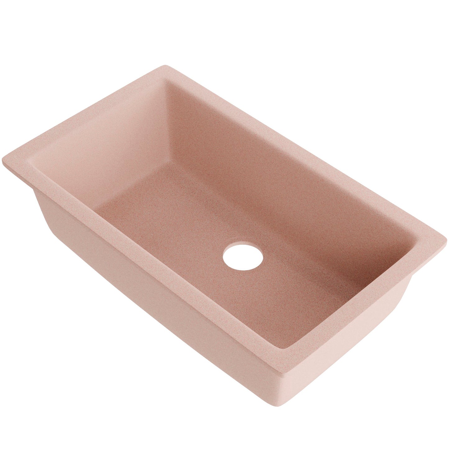 Single Bowl Undermount Granite Composite Sink in Wheat - NKGC-SBUND-WHE
