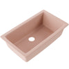 Single Bowl Undermount Granite Composite Sink in Wheat - NKGC-SBUND-WHE