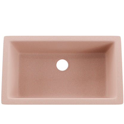 Single Bowl Undermount Granite Composite Sink in Wheat - NKGC-SBUND-WHE