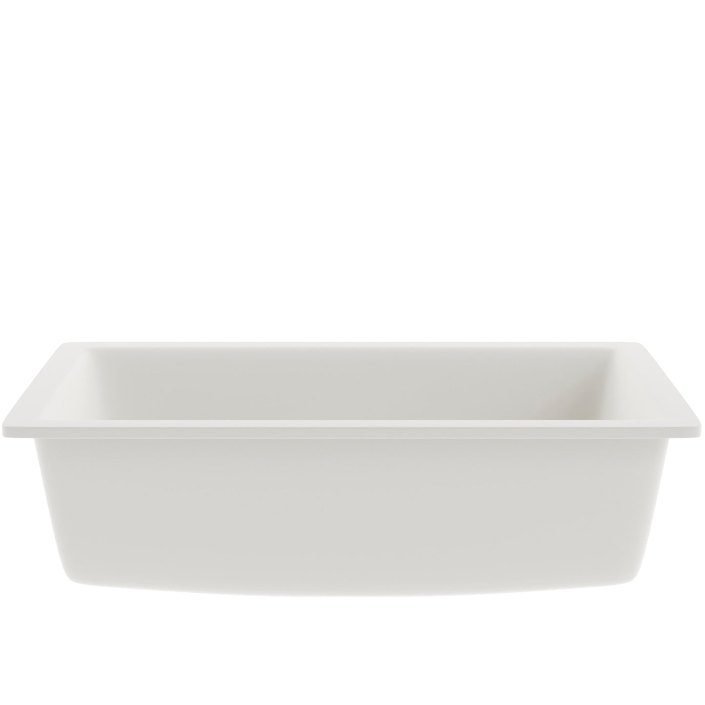 Single Bowl Undermount Granite Composite Sink in Striking White - NKGC-SBUND-WHI