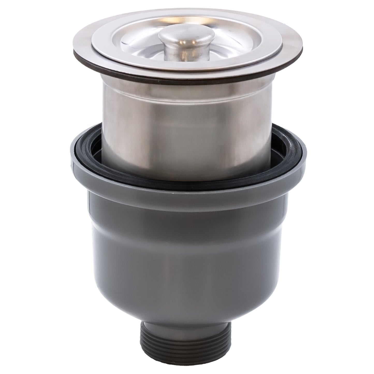 Double Bowl Undermount Granite Composite Sink in Absolute Black - NKGC-5050UND-AB