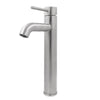 single handle traditional vessel faucet brushed nickel