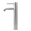 single handle traditional vessel faucet brushed nickel