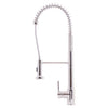 dual action pull down chrome kitchen faucet