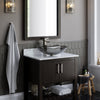 30-inch Bath Vanity with Carrara White Marble Counter and Sink - NOBV-30CM-CAR-317G