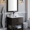 30-inch Bath Vanity with Carrara White Marble Counter and Sink - NOBV-30CM-CAR-324C