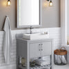 30-inch Bath Vanity w/ Storm Grey Quartz Counter, Sink & Faucet - NOBV-30SG-280CH-01141368