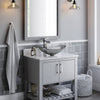 30-inch Bath Vanity with Carrara White Marble Counter and Sink - NOBV-30SG-CAR-324G