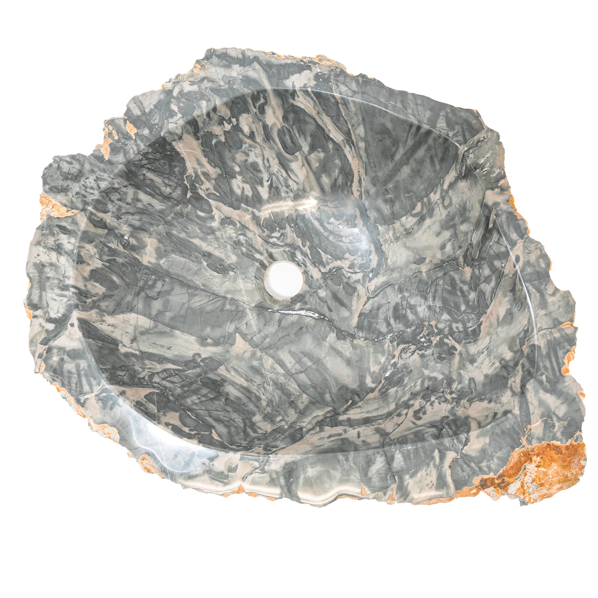 Natural stone Royal Cobblestone vessel sink