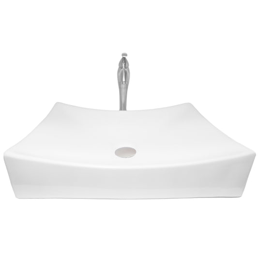 Rectangular Porcelain Vessel Bath Sink Combo NSFC-01141116 Series