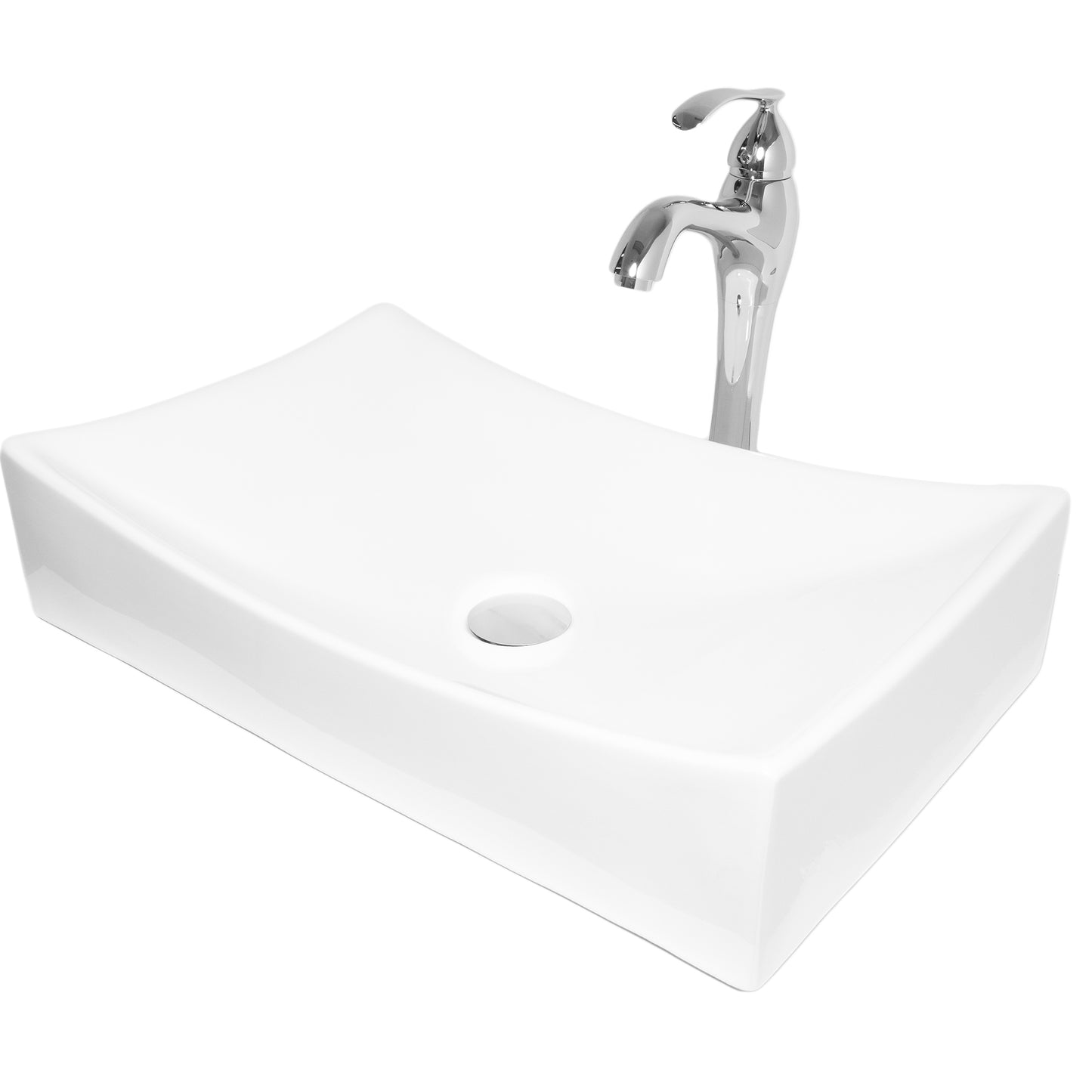 Rectangular Porcelain Vessel Bath Sink Combo NSFC-01141116 Series