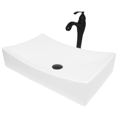 Rectangular Porcelain Vessel Bath Sink Combo NSFC-01141116 Series