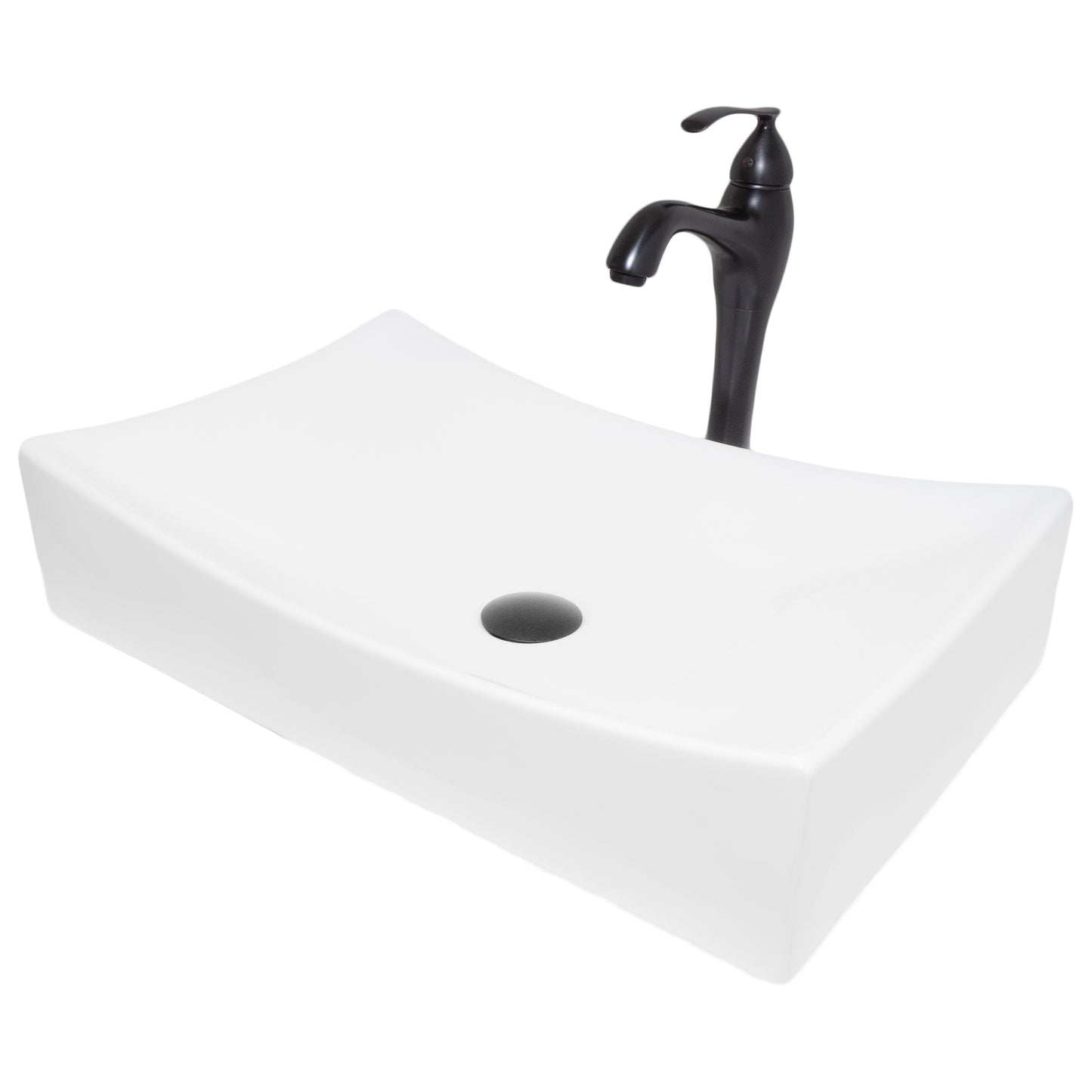 Rectangular Porcelain Vessel Bath Sink Combo NSFC-01141116 Series