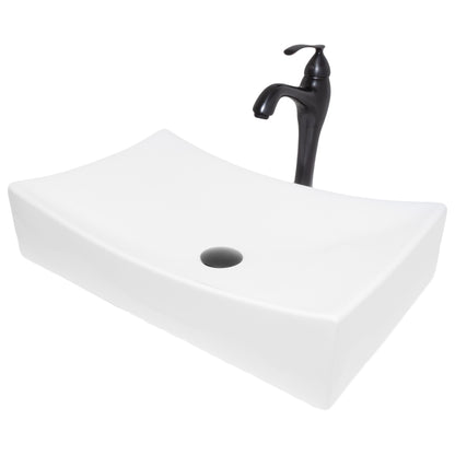 Rectangular Porcelain Vessel Bath Sink Combo NSFC-01141116 Series