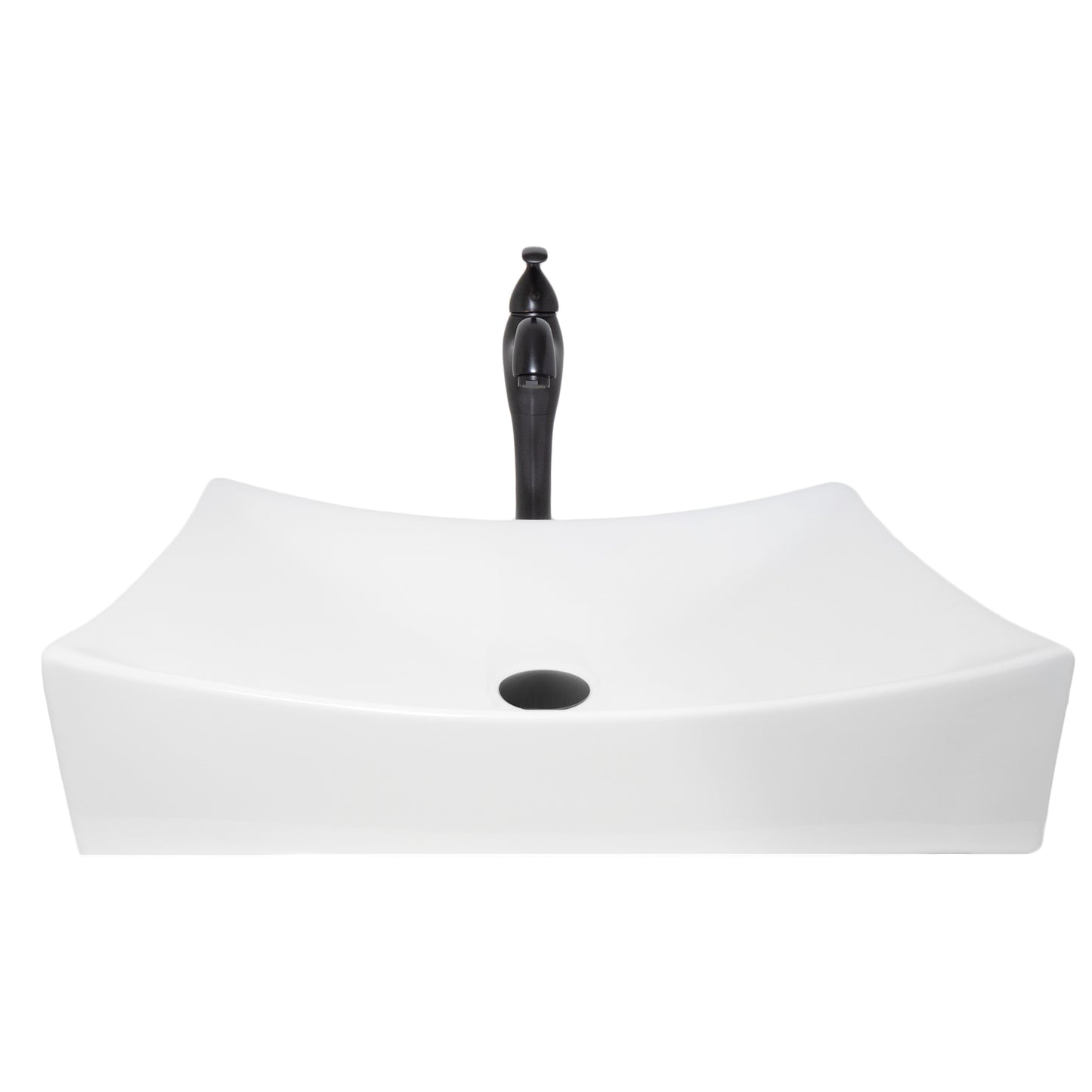 Rectangular Porcelain Vessel Bath Sink Combo NSFC-01141116 Series
