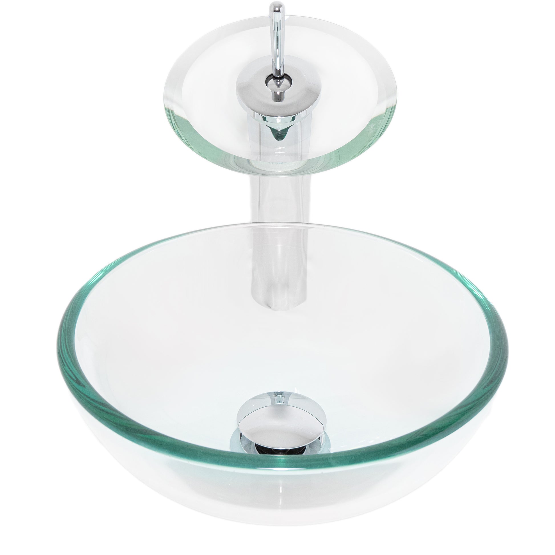12" Mini Glass Vessel Sink combo set