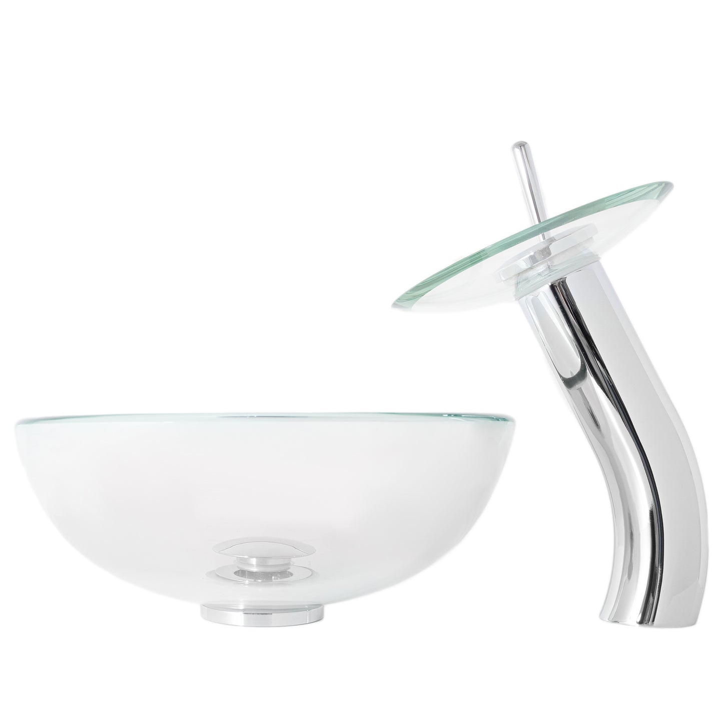 12" Mini Glass Vessel Sink combo set