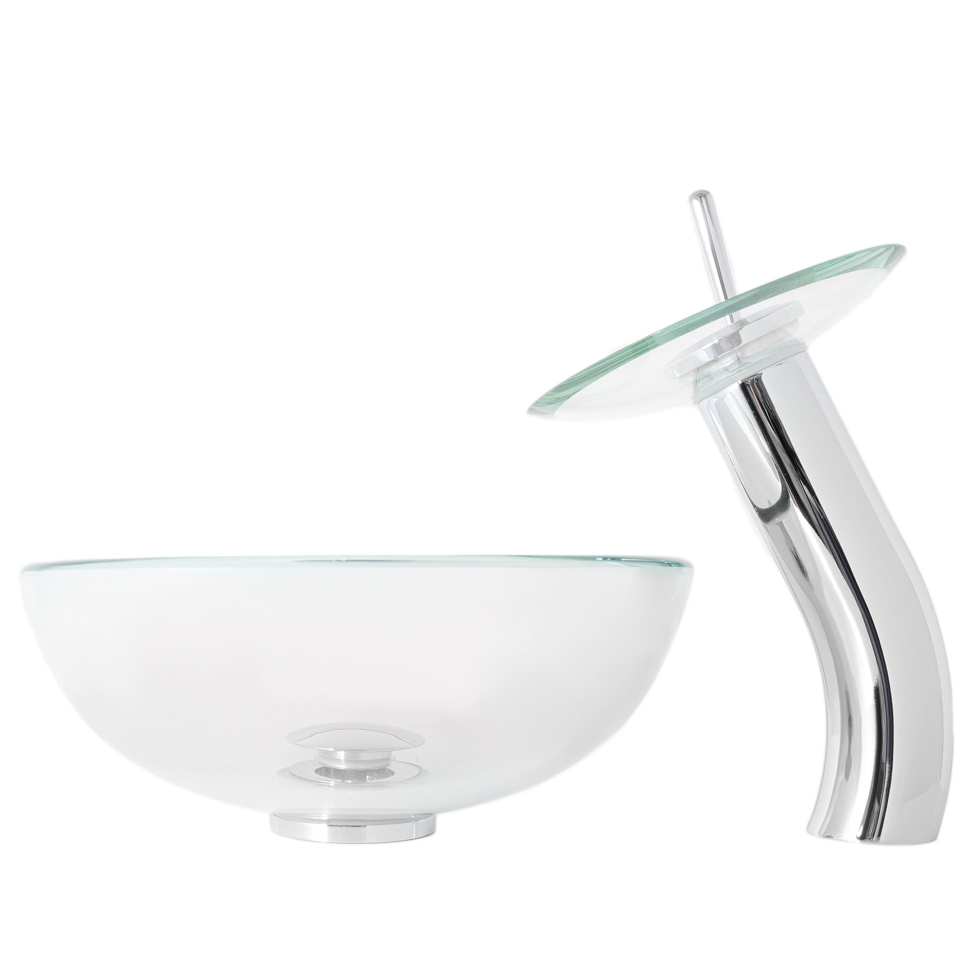 12" Mini Glass Vessel Sink combo set