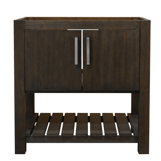 fully assembled 30 inch wood vanity cabinet console with handles