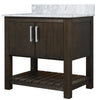 30-inch Vanity with Carrara White Marble Counter NOBV-30CM-CAR
