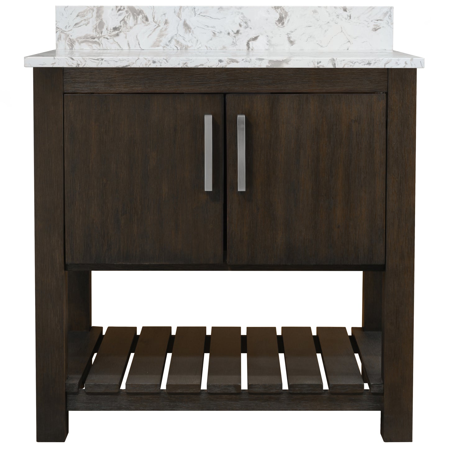 30-inch Vanity with Café Mocha Quartz Counter NOBV-30CM-6001