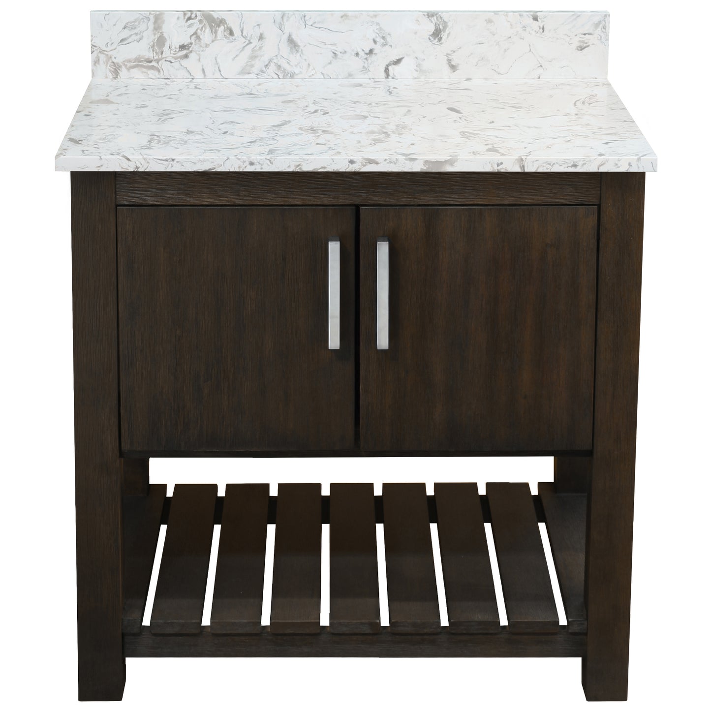 30-inch Vanity with Café Mocha Quartz Counter NOBV-30CM-6001