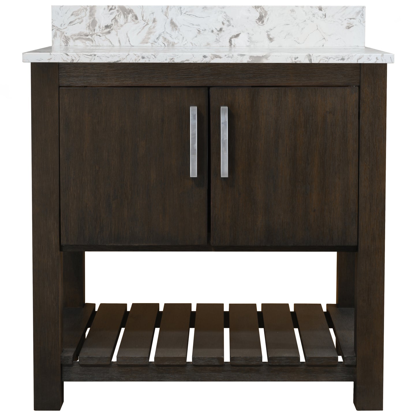 30-inch Vanity with Café Mocha Quartz Counter NOBV-30CM-6001