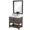 30-inch Bath Vanity w/ Café Mocha Quartz Counter, Sink & Faucet - NOBV-30CM-6001ORB-324C136