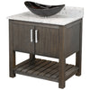 30-inch Bath Vanity with Café Mocha Quartz Counter and Sink - NOBV-30CM-6001-0088031