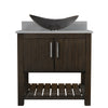 30-inch Bath Vanity with Storm Grey Quartz Counter and Sink - NOBV-30CM-280-0088031