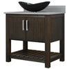 30-inch Bath Vanity with Storm Grey Quartz Counter and Sink - NOBV-30CM-280-G012-8031