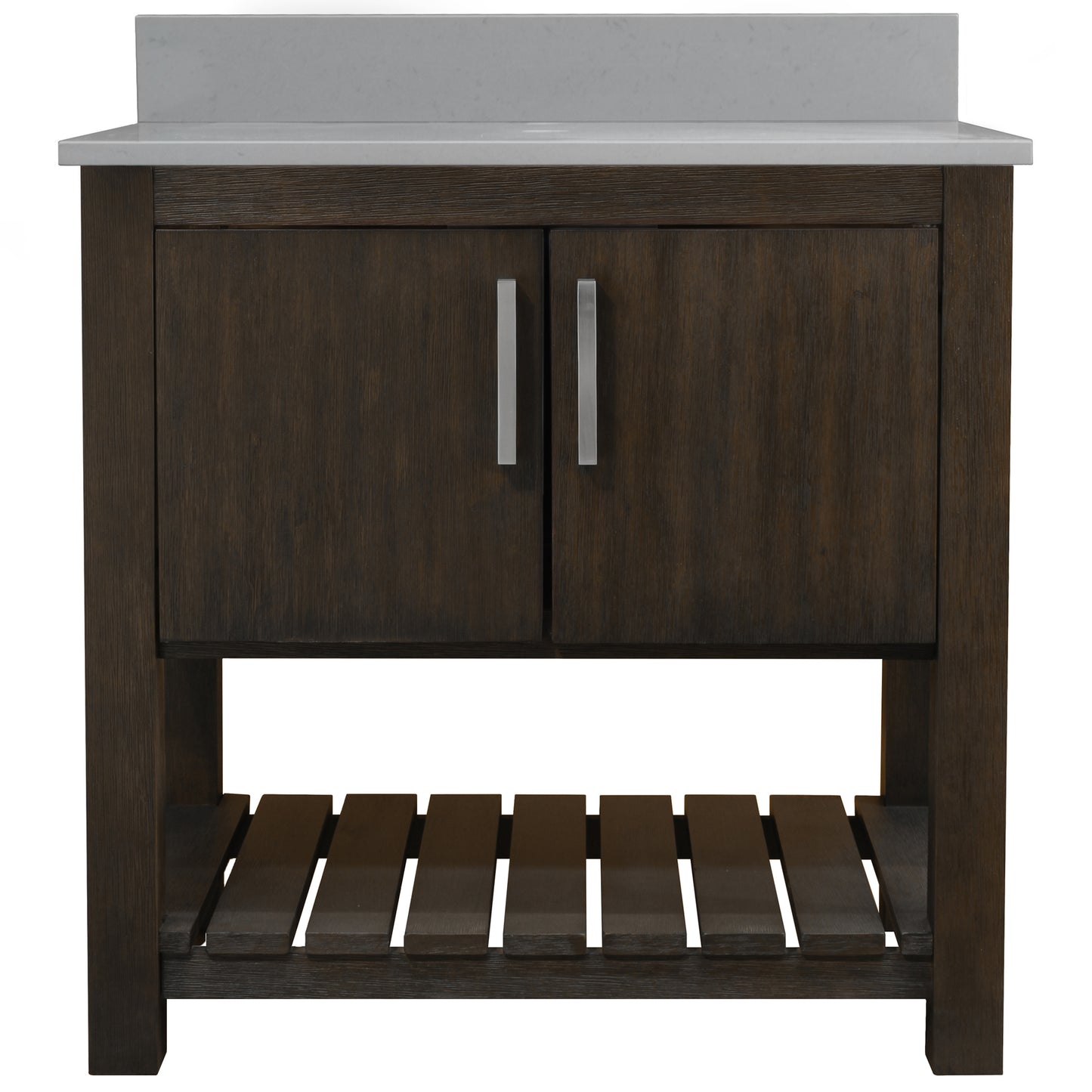30-inch Vanity with Storm Grey Quartz Counter NOBV-30CM-280