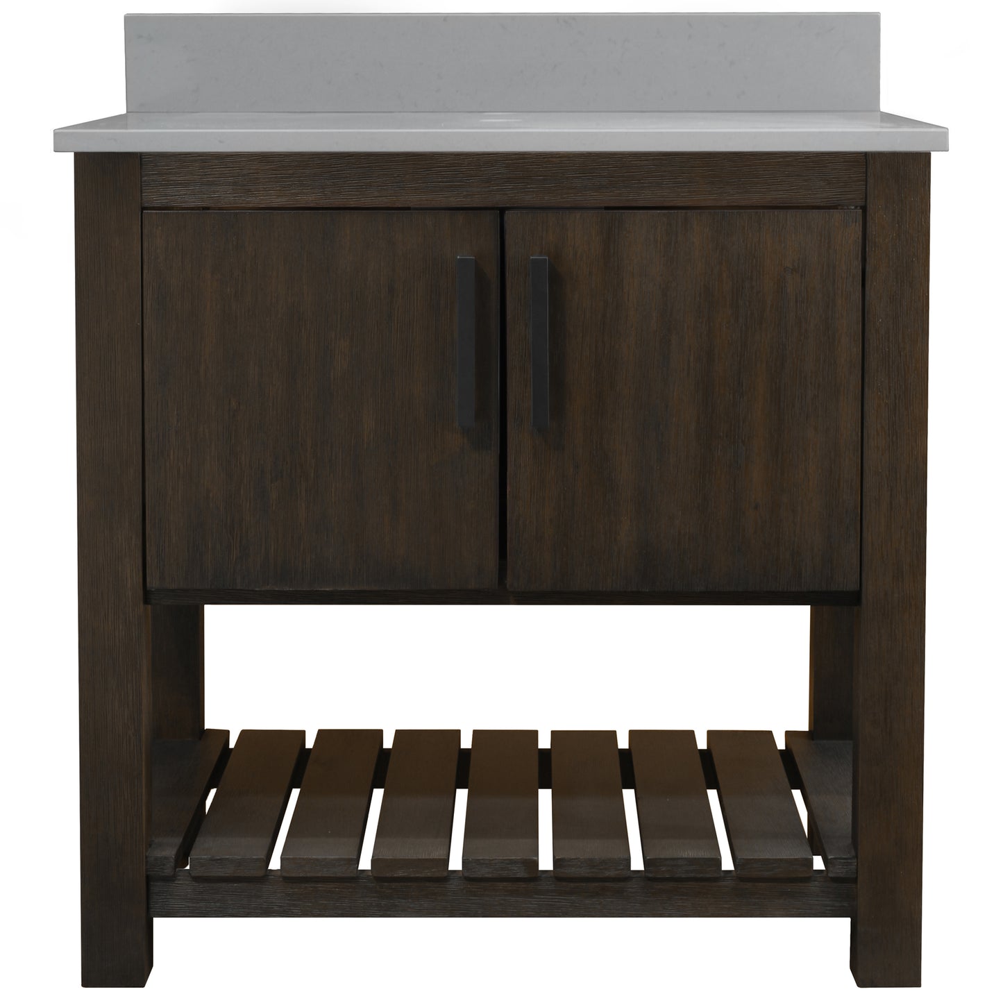 30-inch Vanity with Storm Grey Quartz Counter NOBV-30CM-280