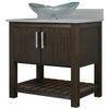 30-inch Bath Vanity with Storm Grey Quartz Counter and Sink - NOBV-30CM-280-324C