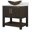 30-inch Bath Vanity with Café Mocha Quartz Counter and Sink - NOBV-30CM-6001-324T