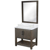 30-inch Bath Vanity with Carrara White Marble Counter and Sink - NOBV-30CM-CAR-01141