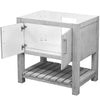 30-inch Bath Vanity with Carrara White Marble Counter and Sink, NOBV-30SG-CAR-G012-8031