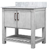 30-inch Vanity with Carrara White Marble Counter NOBV-30SG-CAR
