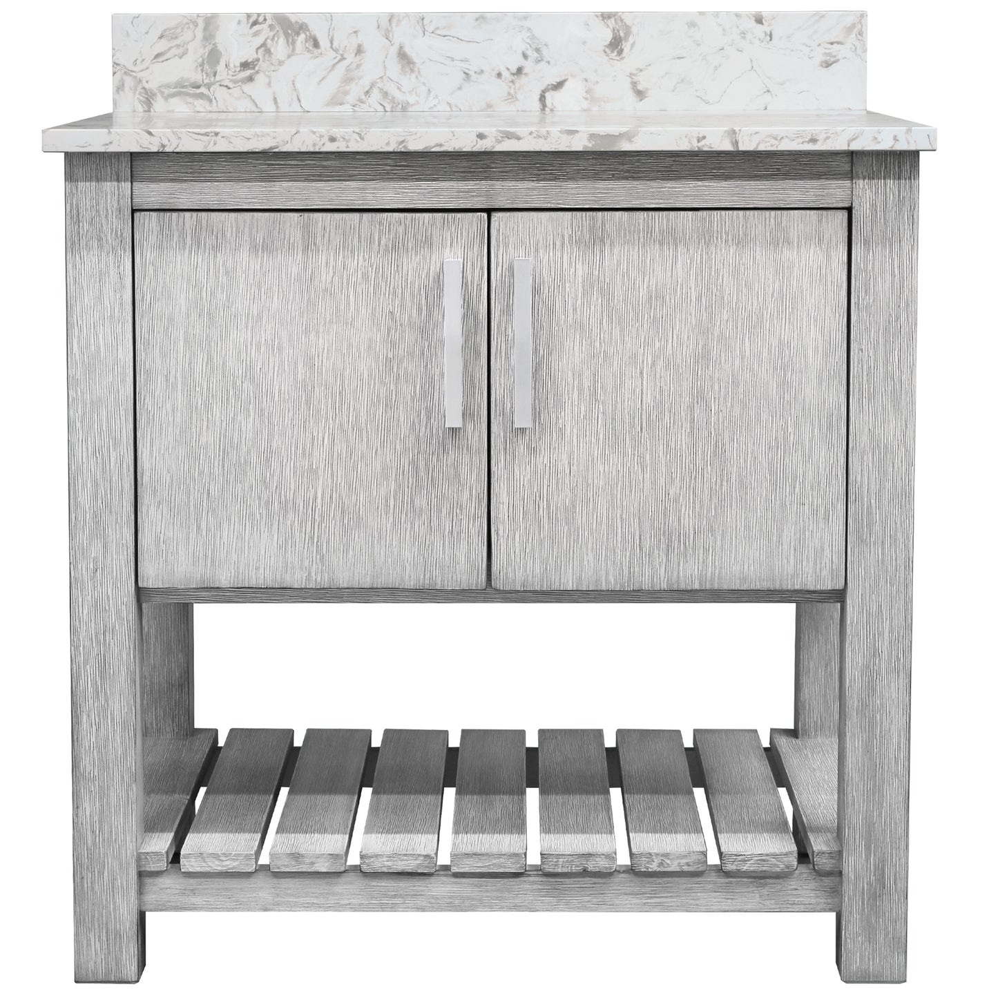 30-inch Vanity with Café Mocha Quartz Counter NOBV-30SG-6001