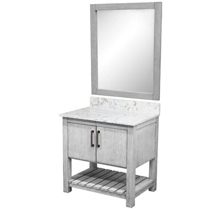 30-inch Vanity with Café Mocha Quartz Counter NOBV-30SG-6001