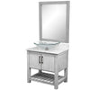 30-inch Bath Vanity with Café Mocha Quartz Counter and Sink - NOBV-30SG-6001-317C