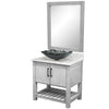 30-inch Bath Vanity with Café Mocha Quartz Counter and Sink - NOBV-30SG-6001-317G