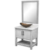 30-inch Bath Vanity with Café Mocha Quartz Counter and Sink - NOBV-30SG-6001-324T