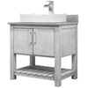 30-inch Bath Vanity w/ Storm Grey Quartz Counter, Sink & Faucet - NOBV-30SG-280BN-01141136