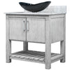 30-inch Bath Vanity with Carrara White Marble Counter and Sink, NOBV-30SG-CAR-G012-8031