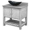30-inch Bath Vanity with Storm Grey Quartz Counter and Sink - NOBV-30SG-280-G012-8031