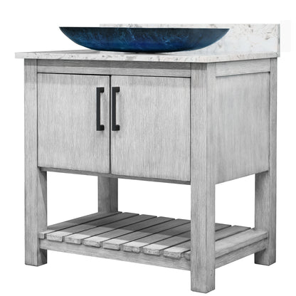 30-inch Bath Vanity with Café Mocha Quartz Counter and Sink, NOBV-30SG-6001-19034