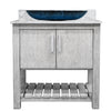 30-inch Bath Vanity with Carrara White Marble Counter and Sink, NOBV-30SG-CAR-19034